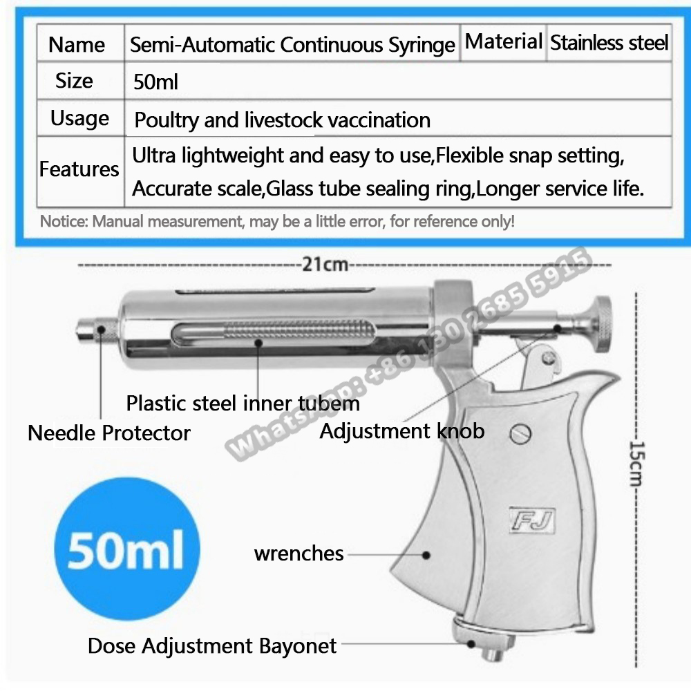 Jeringa de inyección continua  - Veterinary Syringe Gun reseña y precio