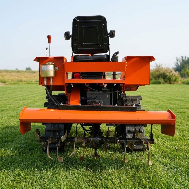 Tractor de orugas 4x4 con roto - Farming Agriculture Equipment reseña y precio