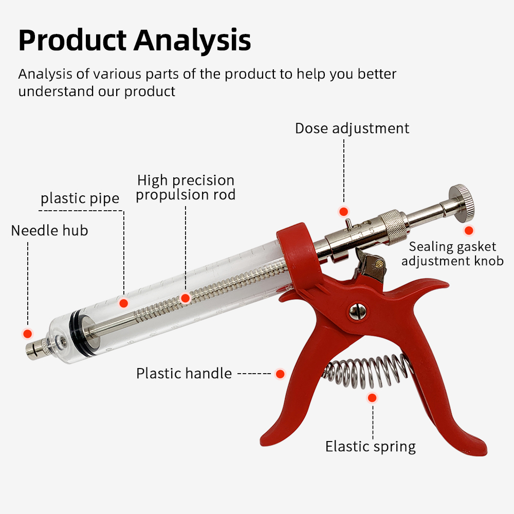 Jeringa de inyección continua  - Veterinary Syringe Gun reseña y precio